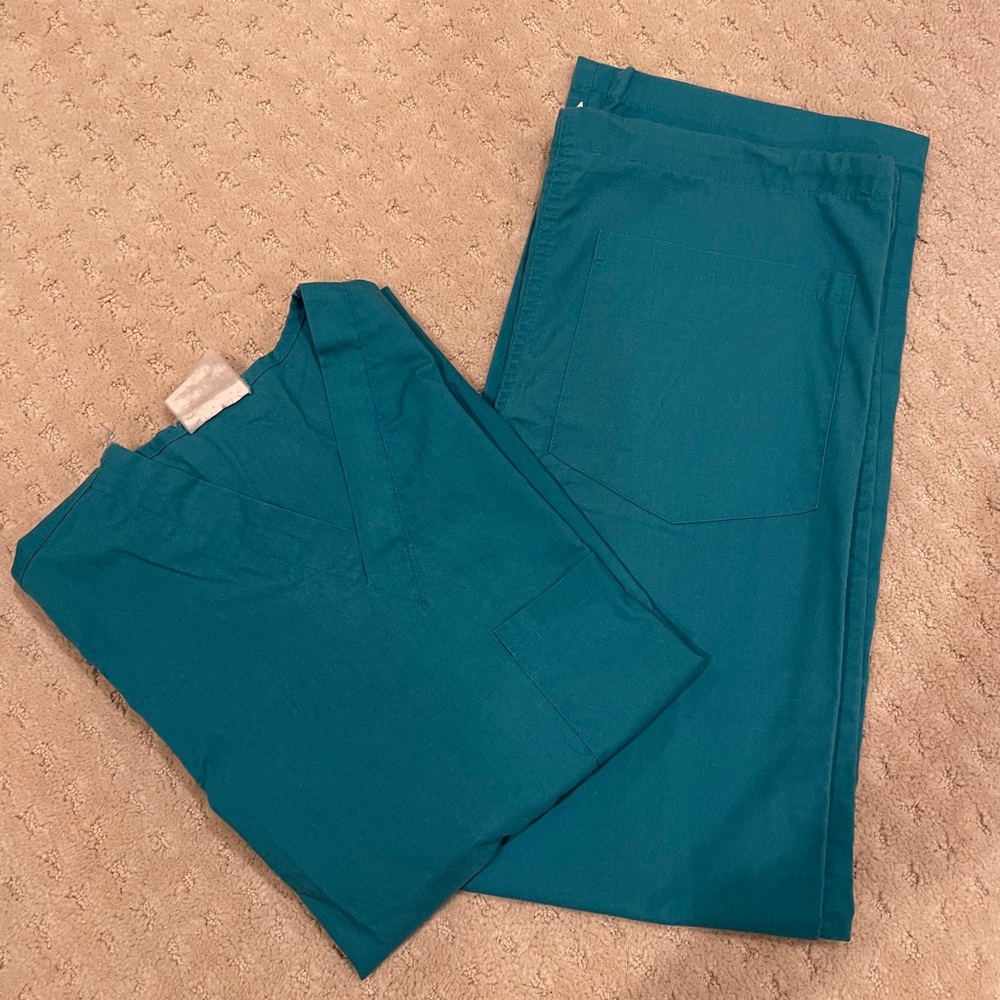 Teal scrubs SET